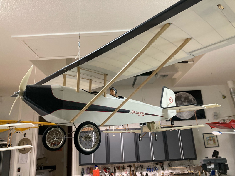 RC model workshop with Pietenpol Air Camper